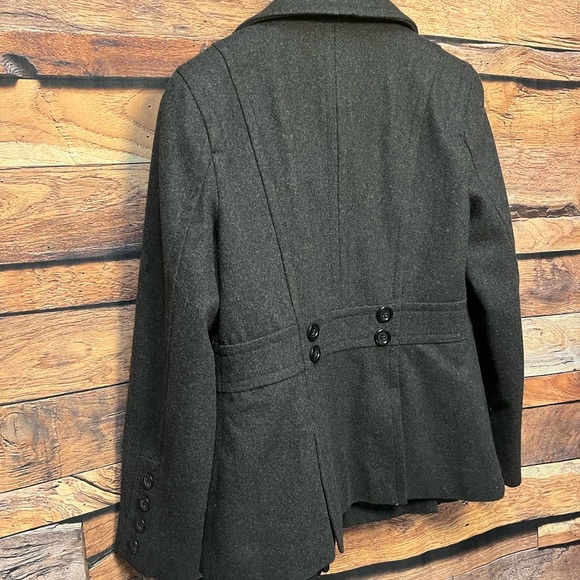 Express Charcoal Double-Breasted Pea Coat - Picture 12 of 16